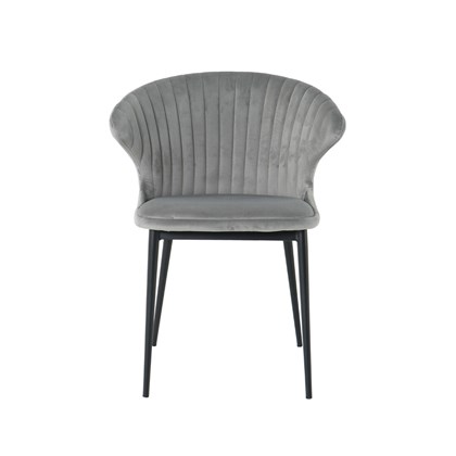 Velvet Dark Grey  Dining Chair