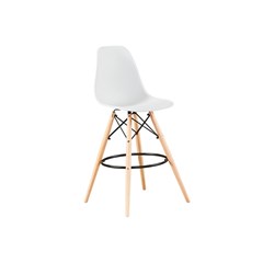 Bar Chair PP Wood - White