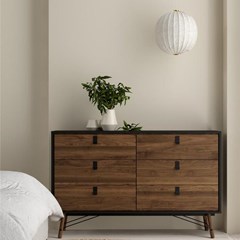 Ry Double dresser 6 drawers Black Walnut