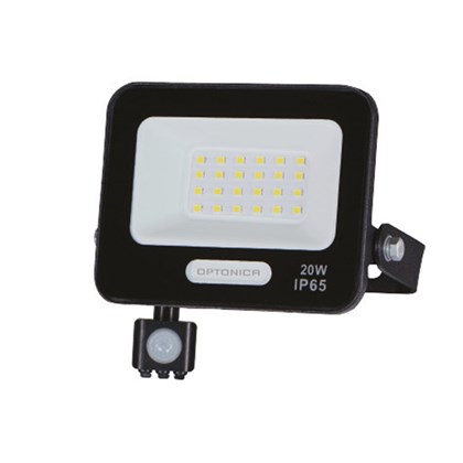 LED SMD Floodlight IP65 Black Body with Sensor