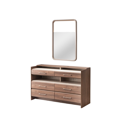 Dresser Table – Walnut/Travertene