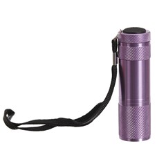 Mini 9 Led Aluminium Flashlight Lavender