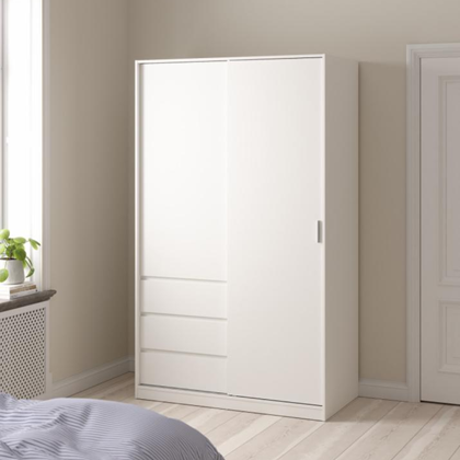 Naia Wardrobe With 1 Sliding Door 3 Drawers