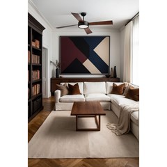 LED Ceiling Fan L - Black & Walnut