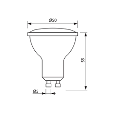GU10 Bulb 7W 6400K