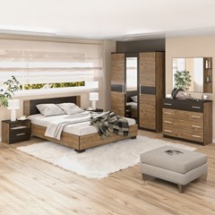 Bedroom Set - Sonoma/Oak & Wenge