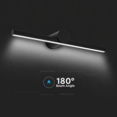 10W LED Mirror Light  3000K – Black