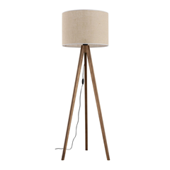 Floor Lamp Grand Walnut With Jute