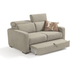 Sofa Bed 2-Seater with Adjustable Headrests