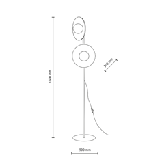 Mix Glass Floor Lamp 2xG9