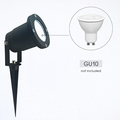 Garden Spike Fixture + GU10 Lampholder 230V