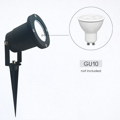 Garden Spike Fixture + GU10 Lampholder 230V