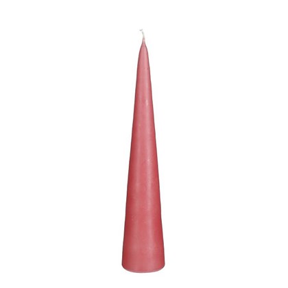 Cone Candle Salmon - h25xd5cm