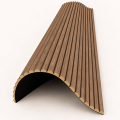 Flexible Acoustic Panel 120x280cm– Natural White Oak