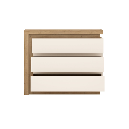 Sideboard 3 Shelves – Oak Riviera Light & Alpine White