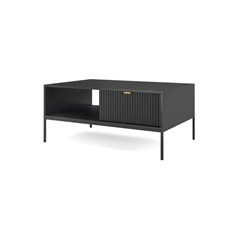 Coffee Table With Drawer – Black