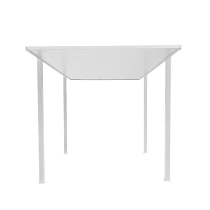 Aluminum Carport 5.4x3.10x2.3m with Roof - White