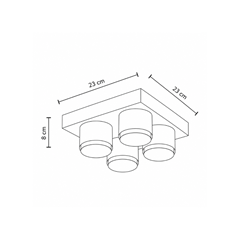 Lego Green Ceiling Lamp 4xGx53