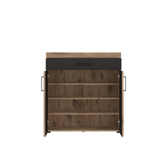 Sideboard 2 Doors 1 Shelf – Viking Oak & Grey Cosmos
