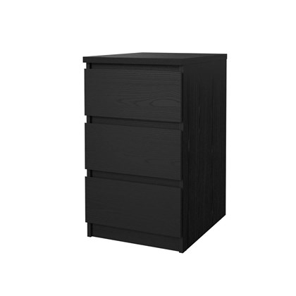 Naia Chest 3 drawers Black