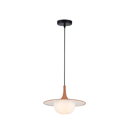 Brown & White Pendant Light – Modern Contrast