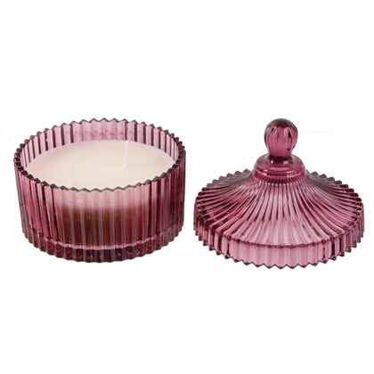 Bohemian Scented Glass Candle Pink H12.3cm M12
