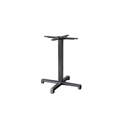 Table Base Cross Fixed H73 - Anthracite