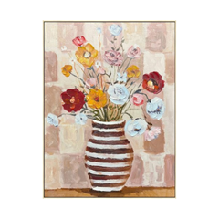 Matisse-Inspired Flowers Acrylic Painting 60x80 cm