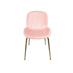 Velvet Cover All Seat Golden Metal Legs