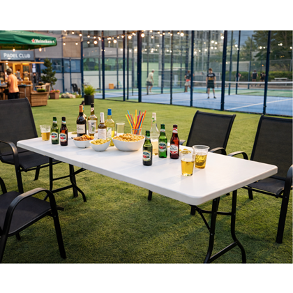 Folding Garden Table – White