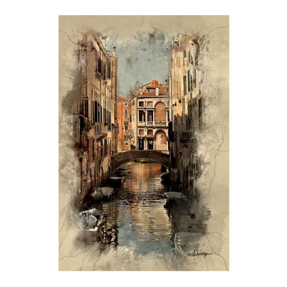 Venice Wall Art Painting 460x650mm