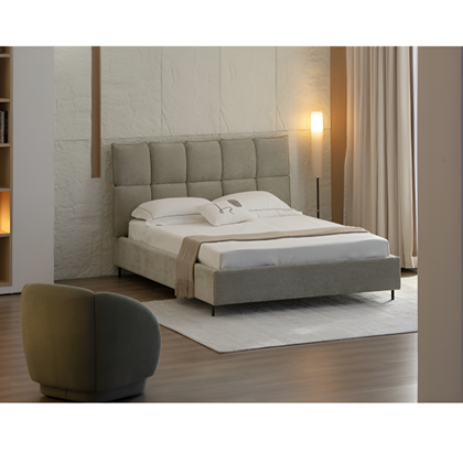Upholstered Bed 160x200 Beige