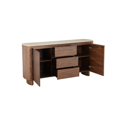 Sideboard 160x39.5x80 cm – Walnut