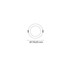 12W LED Built-In Module Round – Warm White
