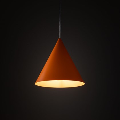 Cone Orange  Hanging  Lamp