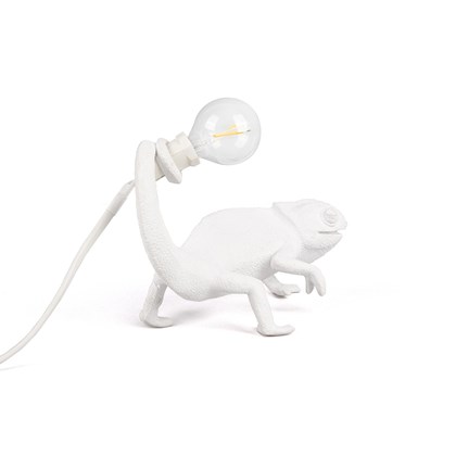 Chameleon Lamp Still White