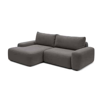 Corner Sofa Bed with Chaise Left 265cm – Light Grey