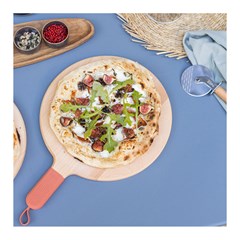 Wooden Pizza Board - Terracotta