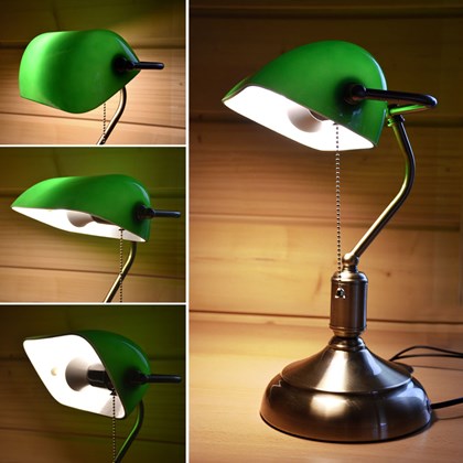 Table Lamp - Bankers - Green - E27