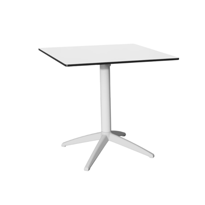 Café Table Folding 80x80 – White Phenolic