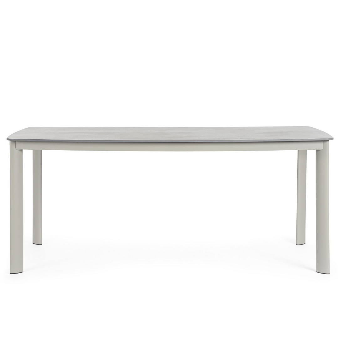 Outdoor Table - Beige & Light Grey