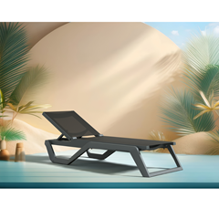 Sun lounger – Dark Grey