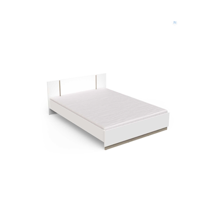 Watson Bed – Matt White & Kronberg Oak 140x200cm