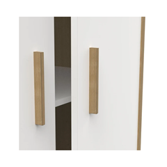 White 2 Door Wardrobe