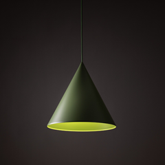 Peapod Cone Ceiling Lamp – Green