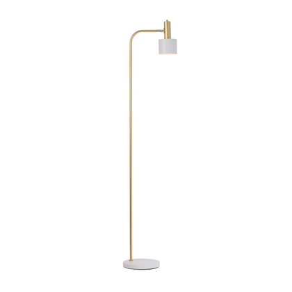 Paz Floor Lamp White Gold H165