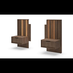Bedroom Set  160x200 – Dark Wood