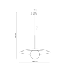 Pendant Lamp Slate Black Glass