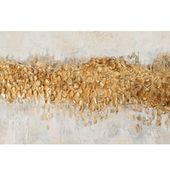 Golden Horizon Acrylic Painting – Gold  72 5x14 cm