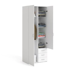 Space Wardrobe with 2 doors & 3 drawers